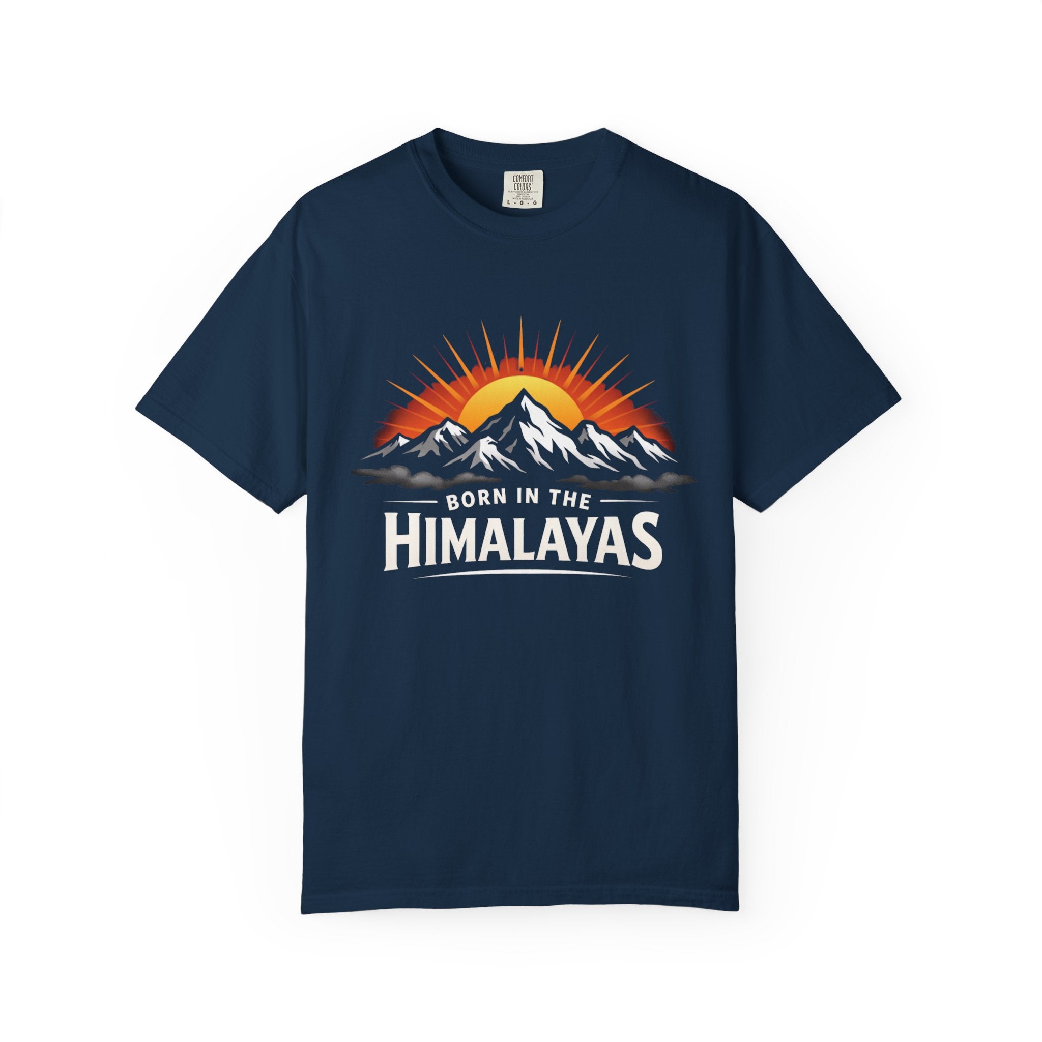 Himalayas Sunrise Mountain T-shirt | Retro Sunset Peak Tee