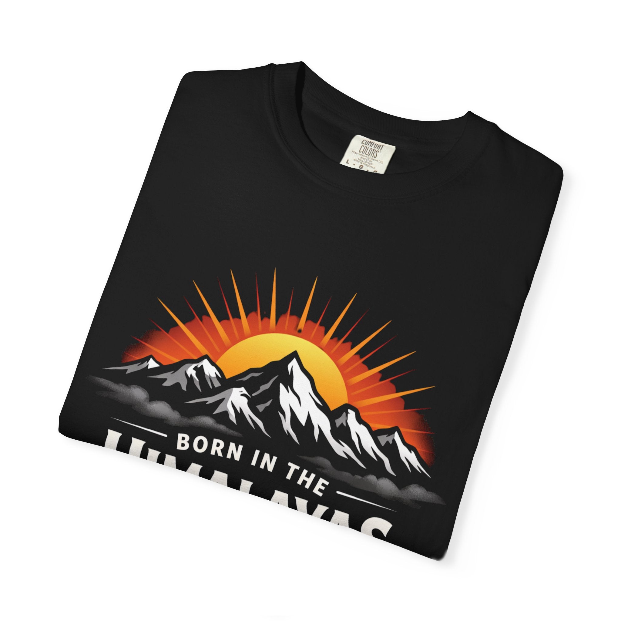 Himalayas Sunrise Mountain T-shirt | Retro Sunset Peak Tee