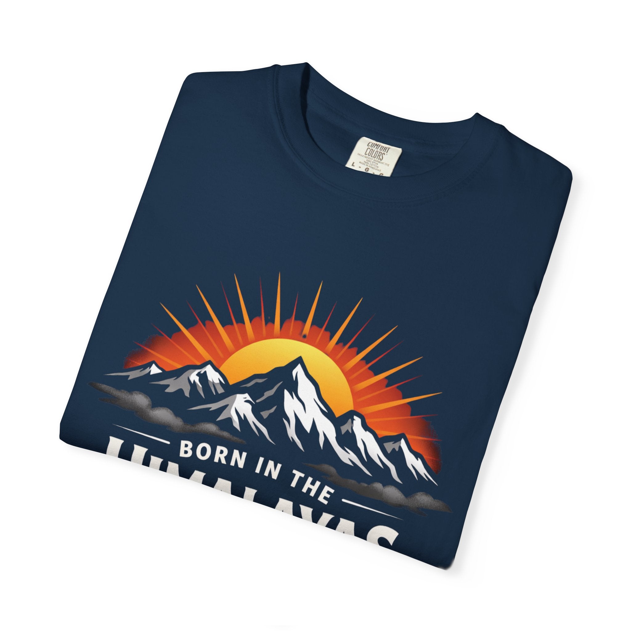 Himalayas Sunrise Mountain T-shirt | Retro Sunset Peak Tee