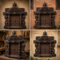 Royal Newari Wooden Window Frame