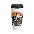 Himalaya mountain illustration Travel Mug | Spirit from the Himalaya, sunrise design