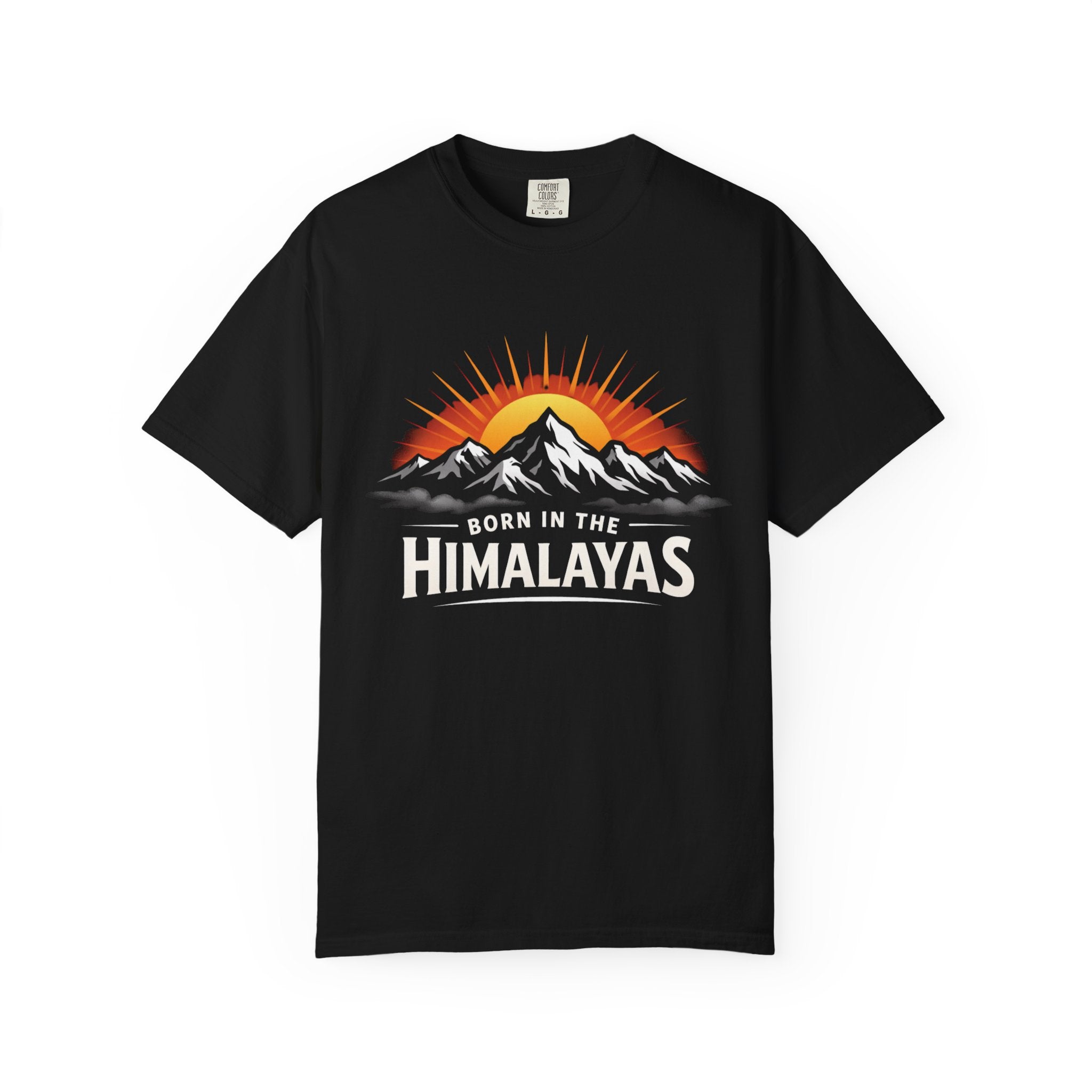 Himalayas Sunrise Mountain T-shirt | Retro Sunset Peak Tee