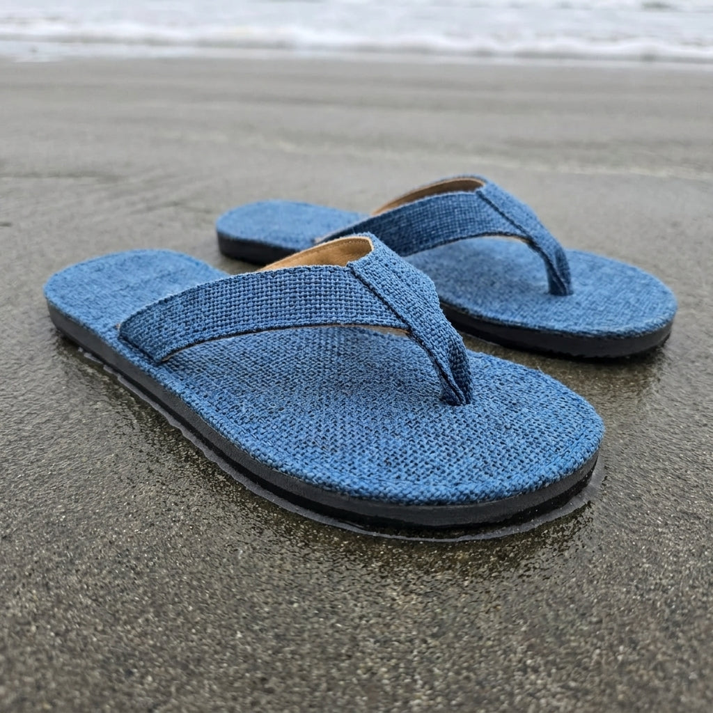 Handmade Hemp Flip Flops – Eco-Friendly Summer Slippers