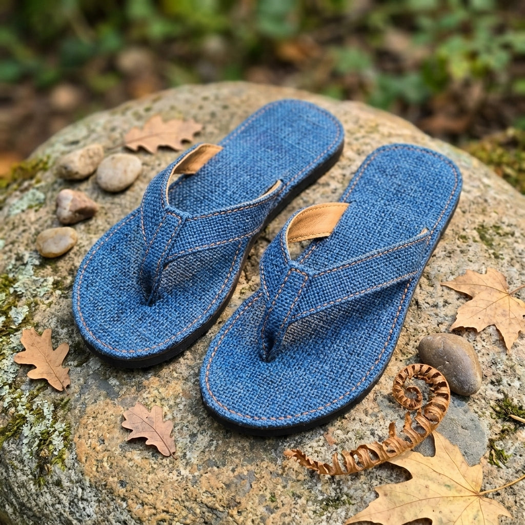 Handmade Hemp Flip Flops – Eco-Friendly Summer Slippers