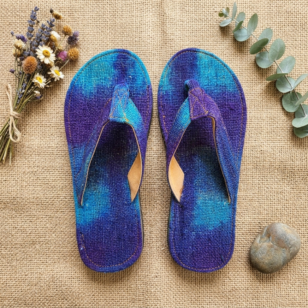 Handmade Hemp Flip Flops – Eco-Friendly Summer Slippers