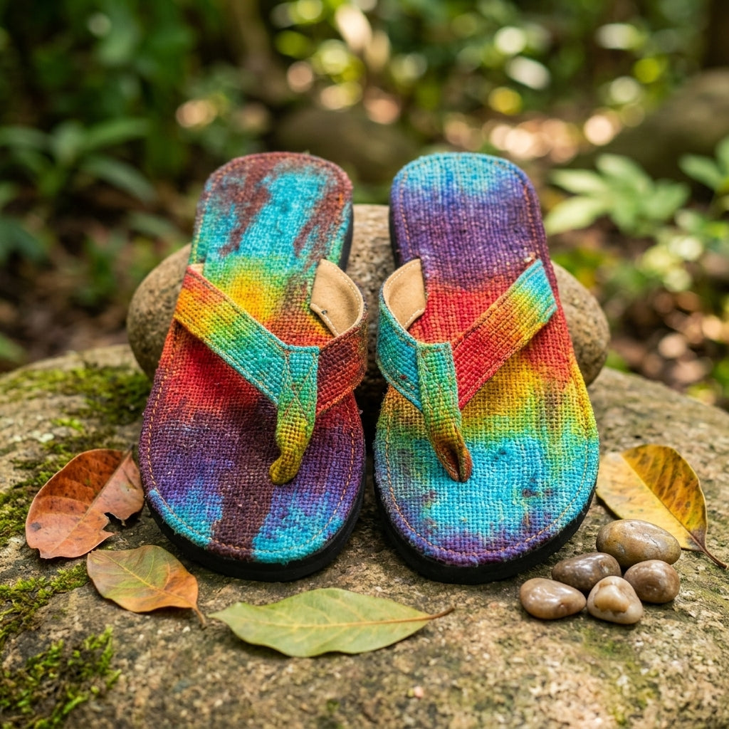 Handmade Hemp Flip Flops – Eco-Friendly Summer Slippers