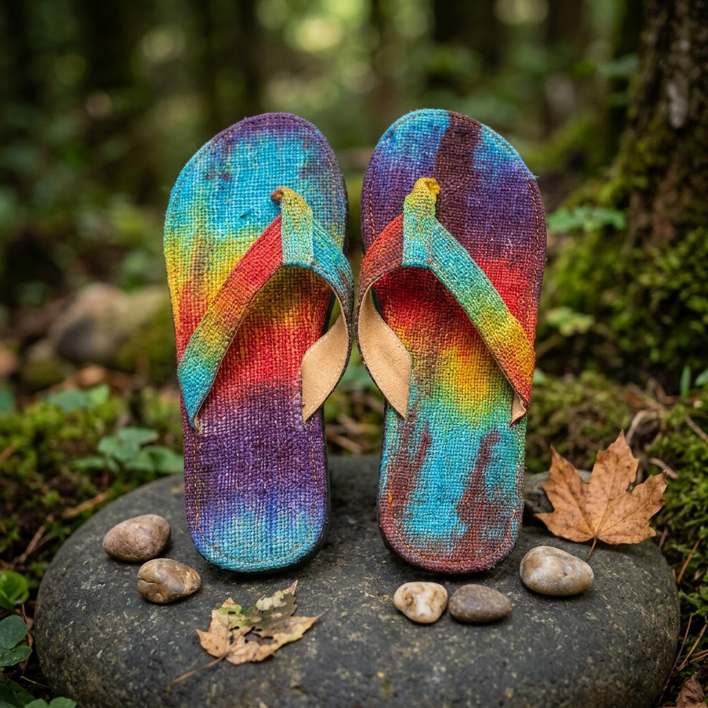 Handmade Hemp Flip Flops – Eco-Friendly Summer Slippers