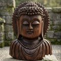Handcrafted Wooden Lord Buddha Statue