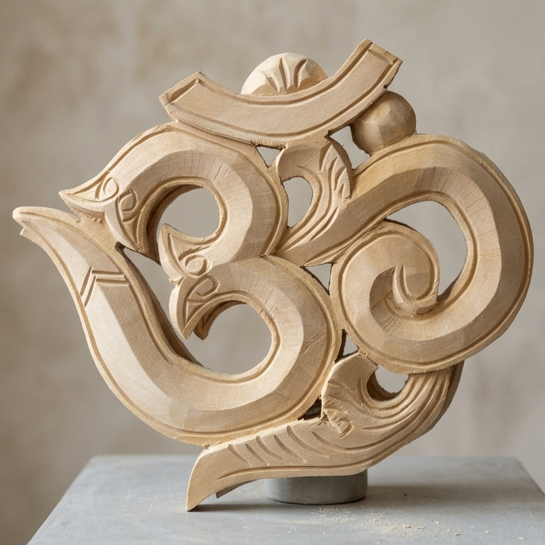 Sacred Om Wooden Wall Art