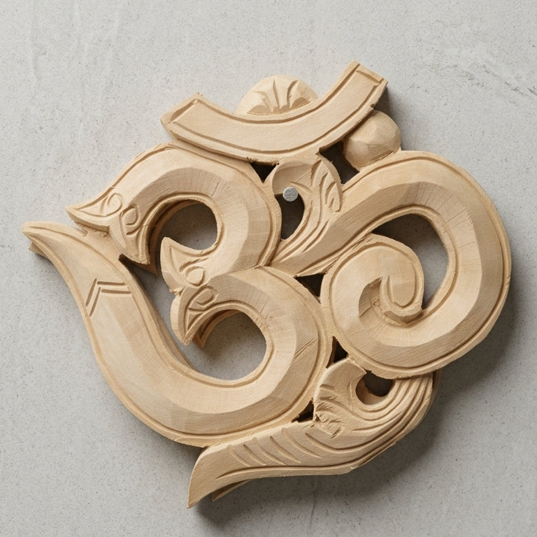 Sacred Om Wooden Wall Art