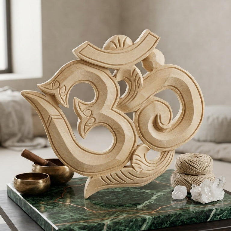 Sacred Om Wooden Wall Art