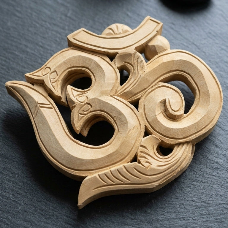 Sacred Om Wooden Wall Art