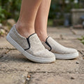 Natural White Hemp Slip-On Shoes – Organic Casual Everyday Footwear