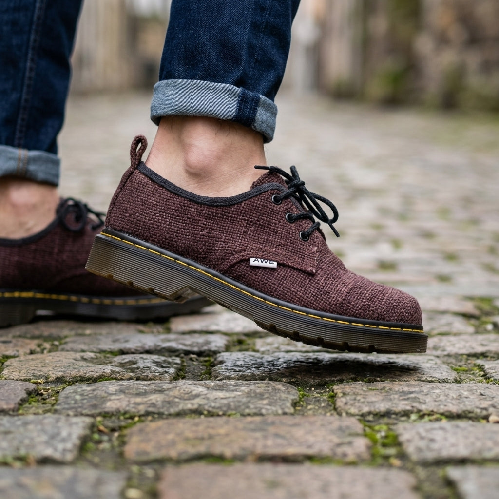Hemp Trail Shoes – Brown Rugged Outdoor Footwear