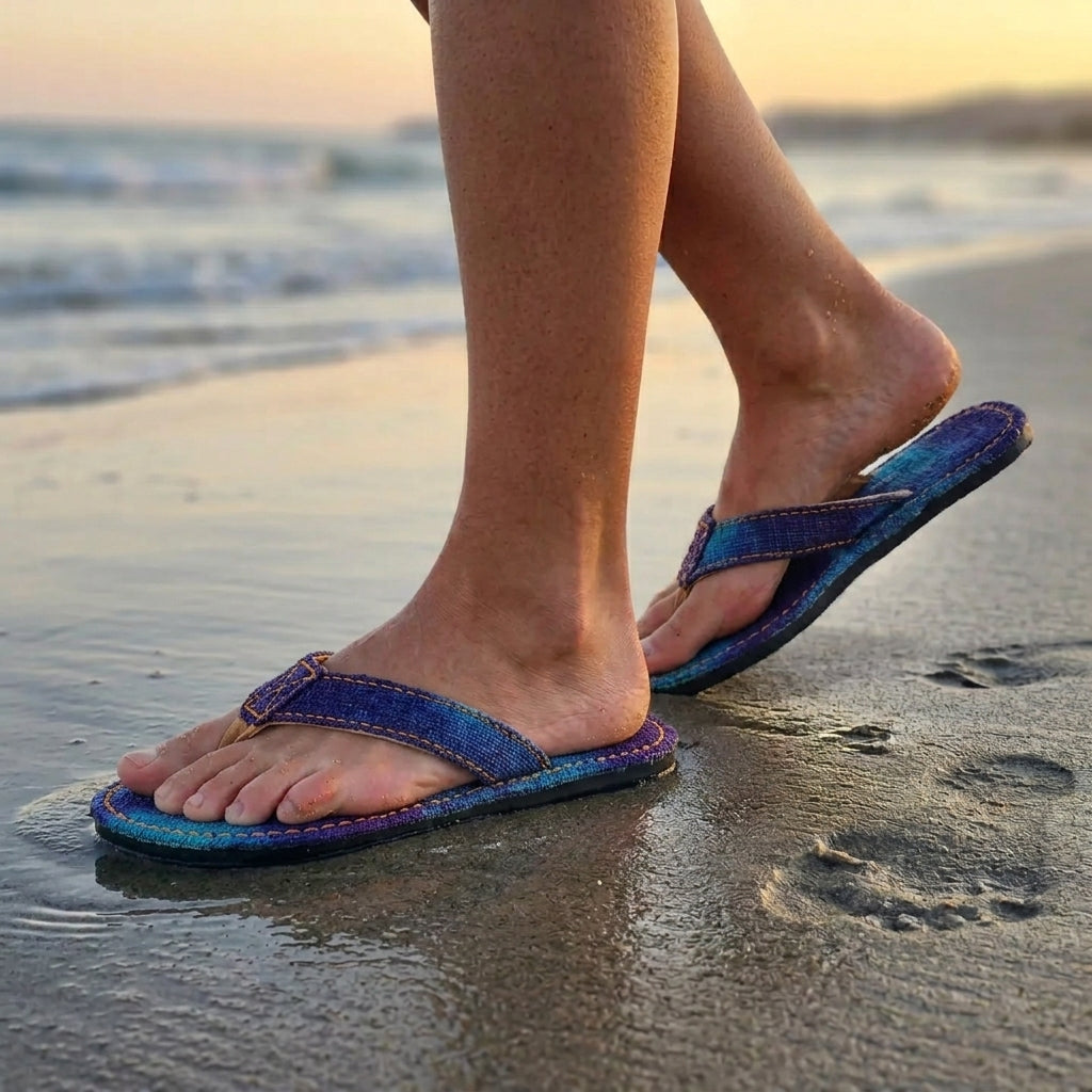Handmade Hemp Flip Flops – Eco-Friendly Summer Slippers