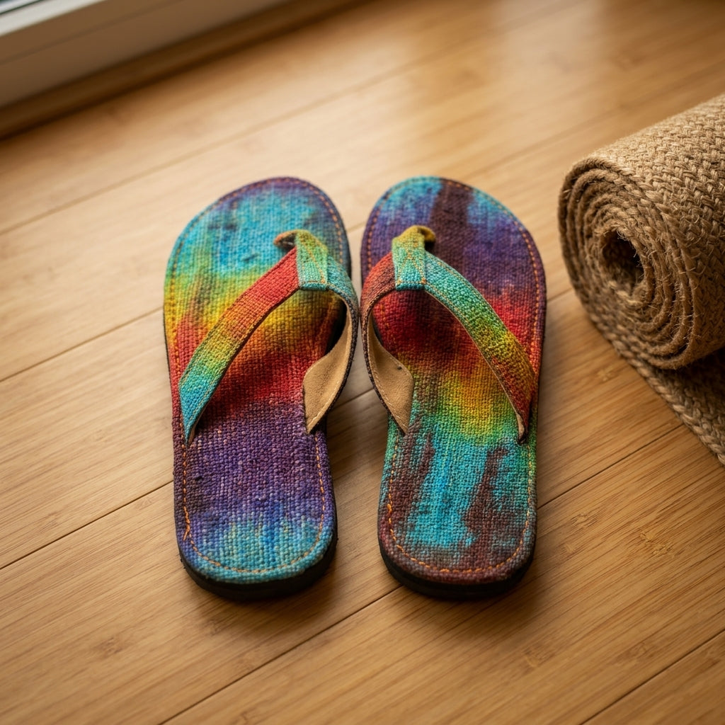 Handmade Hemp Flip Flops – Eco-Friendly Summer Slippers