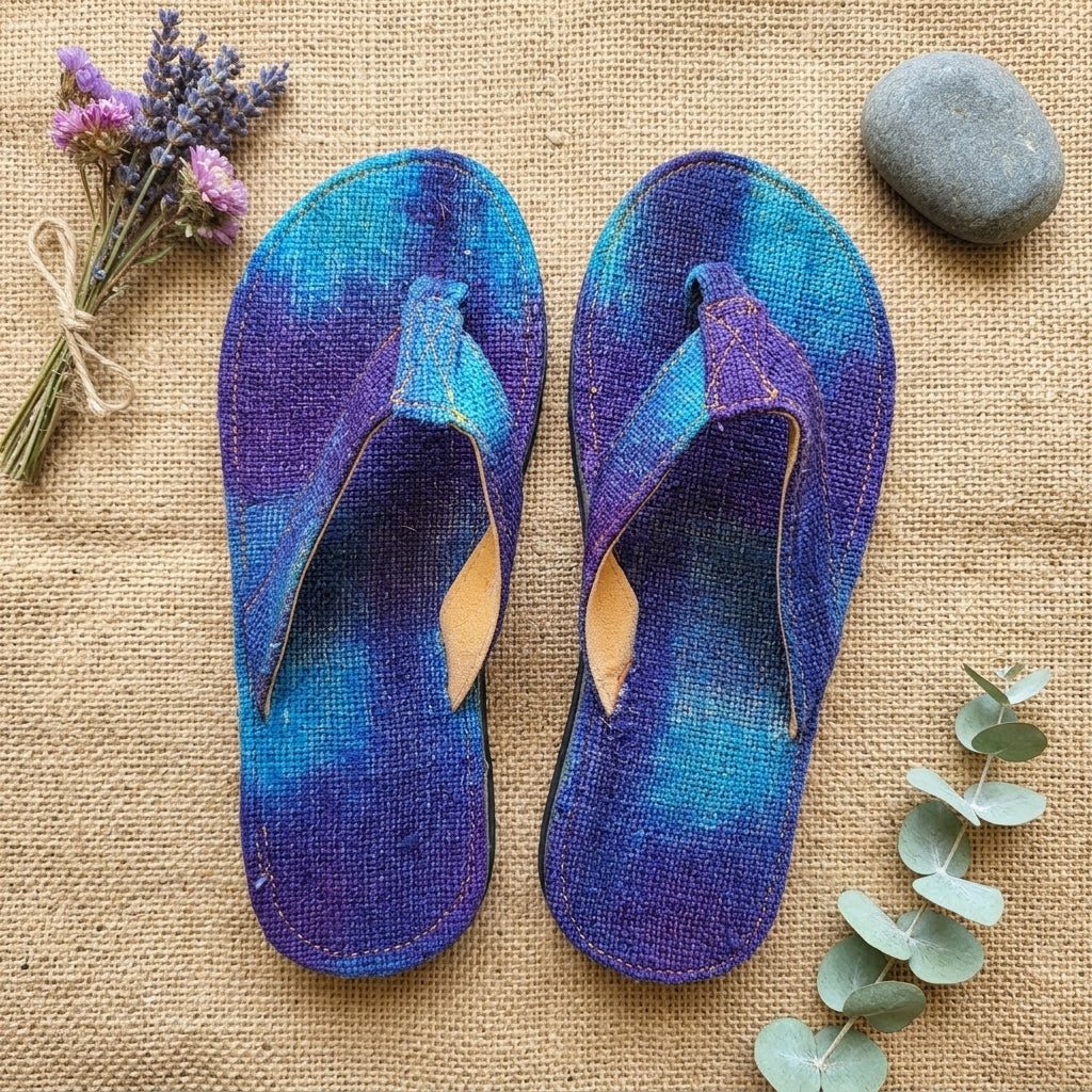 Handmade Hemp Flip Flops – Eco-Friendly Summer Slippers
