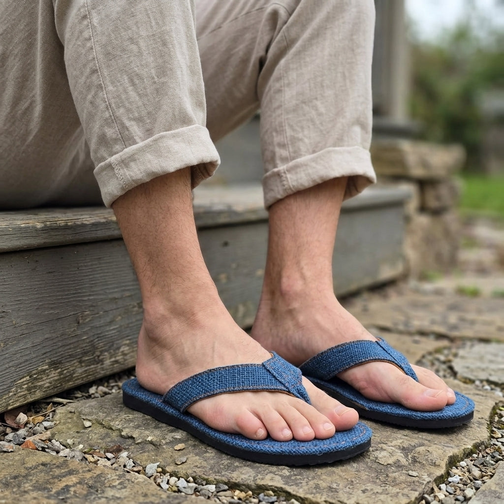 Handmade Hemp Flip Flops – Eco-Friendly Summer Slippers
