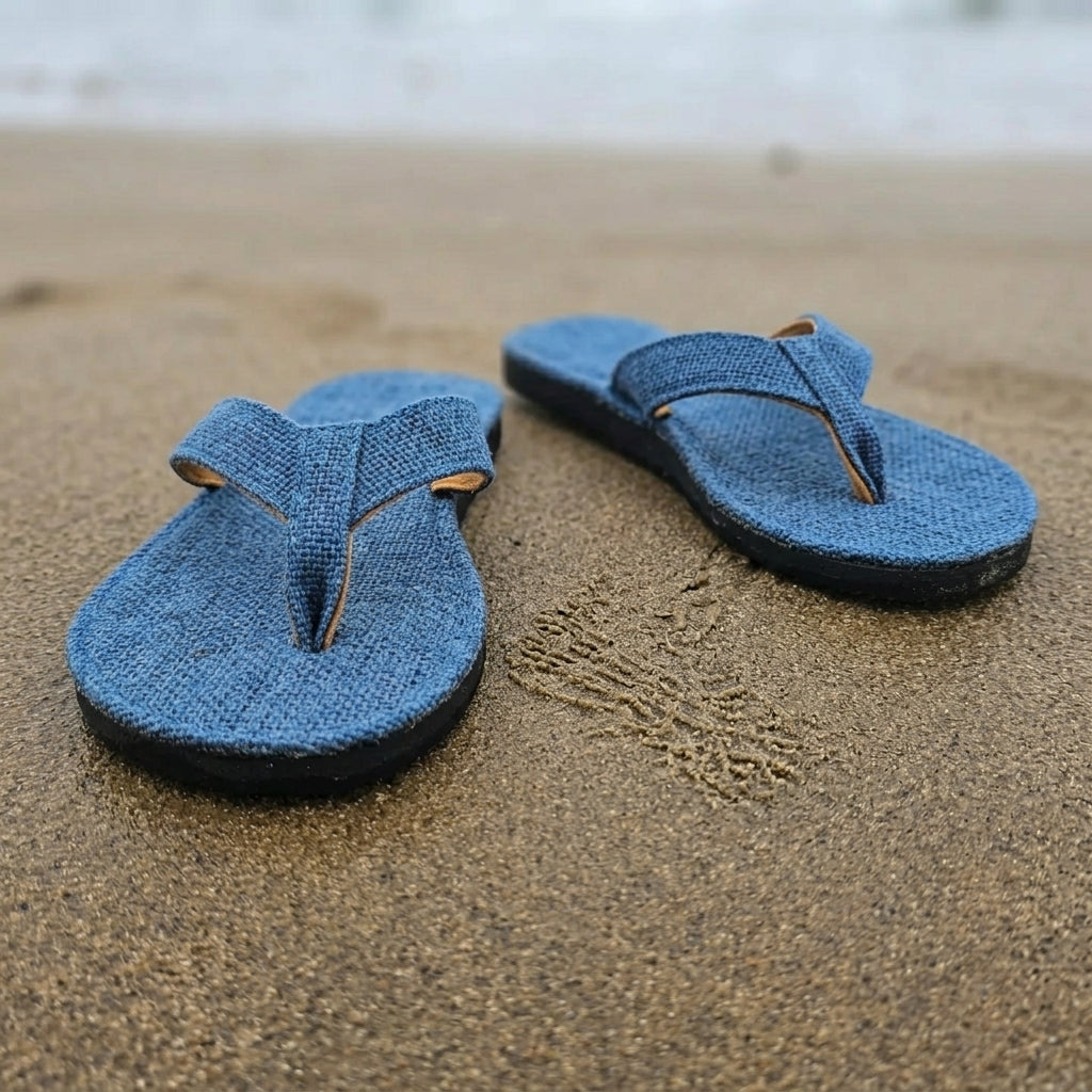 Handmade Hemp Flip Flops – Eco-Friendly Summer Slippers