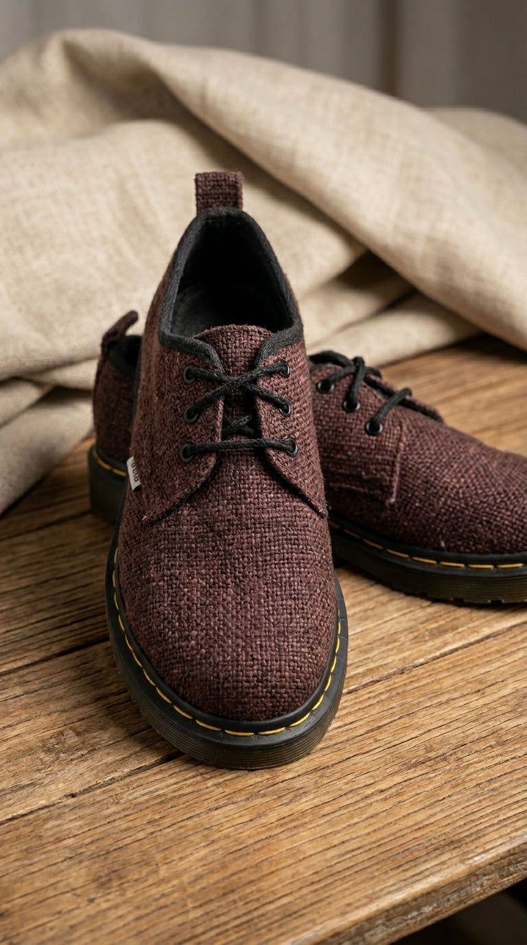 Hemp Trail Shoes – Brown Rugged Outdoor Footwear
