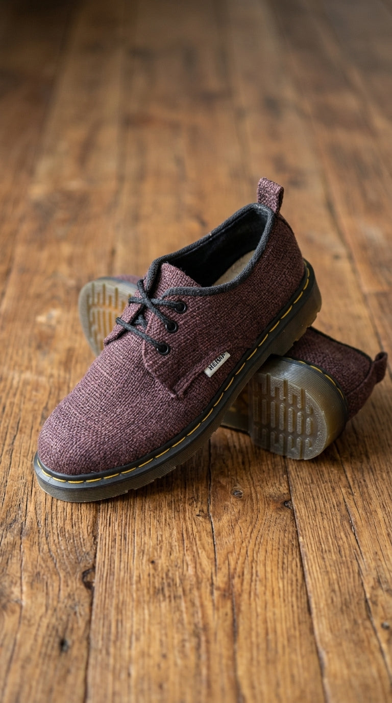 Hemp Trail Shoes – Brown Rugged Outdoor Footwear